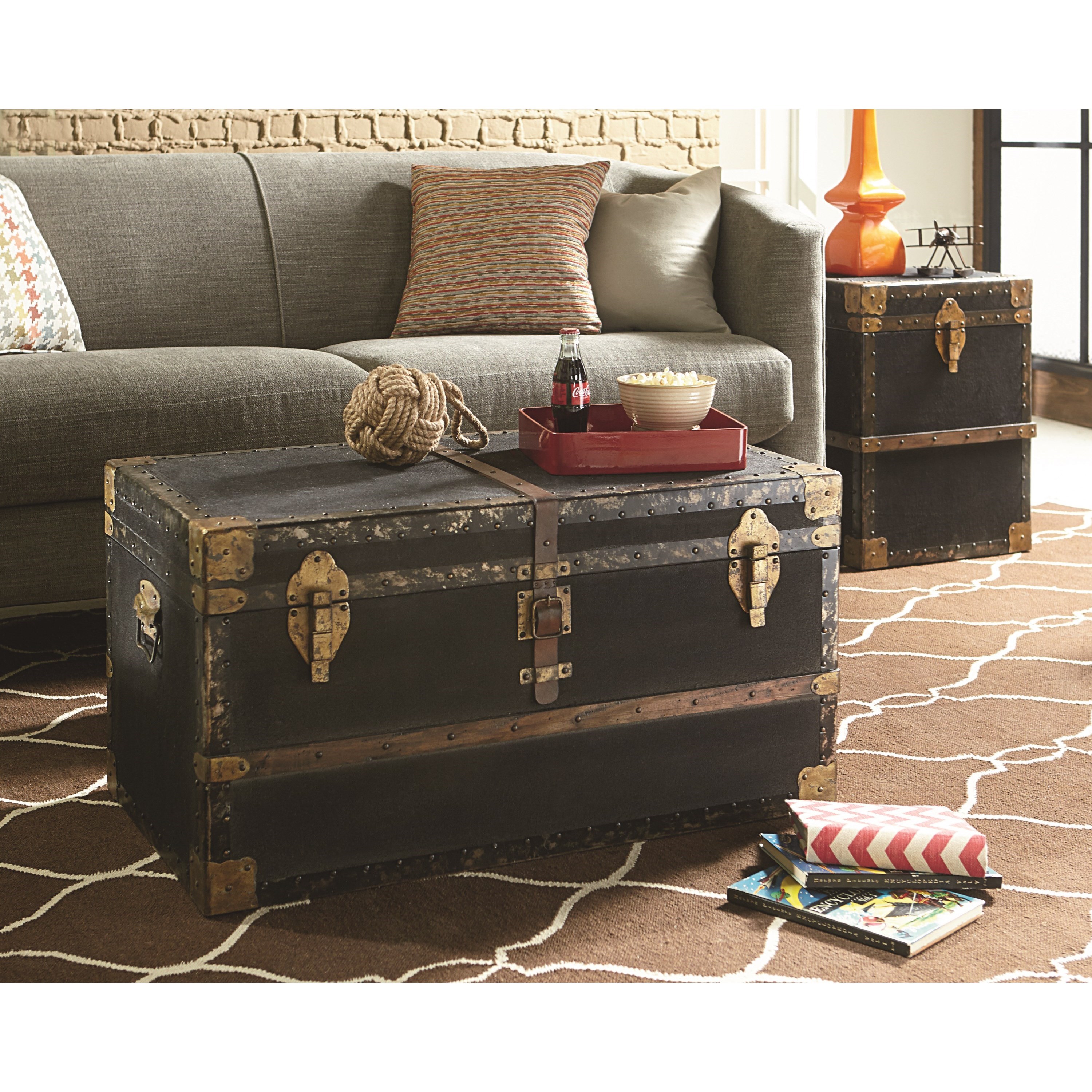 Black trunk shop coffee table